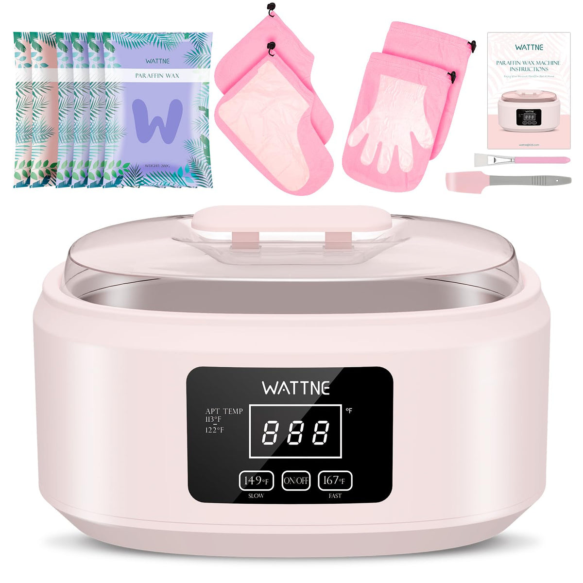 Paraffin Wax Machine for Hand and Feet -Paraffin Wax Warmer Moisturizing Kit Auto-time and Keep