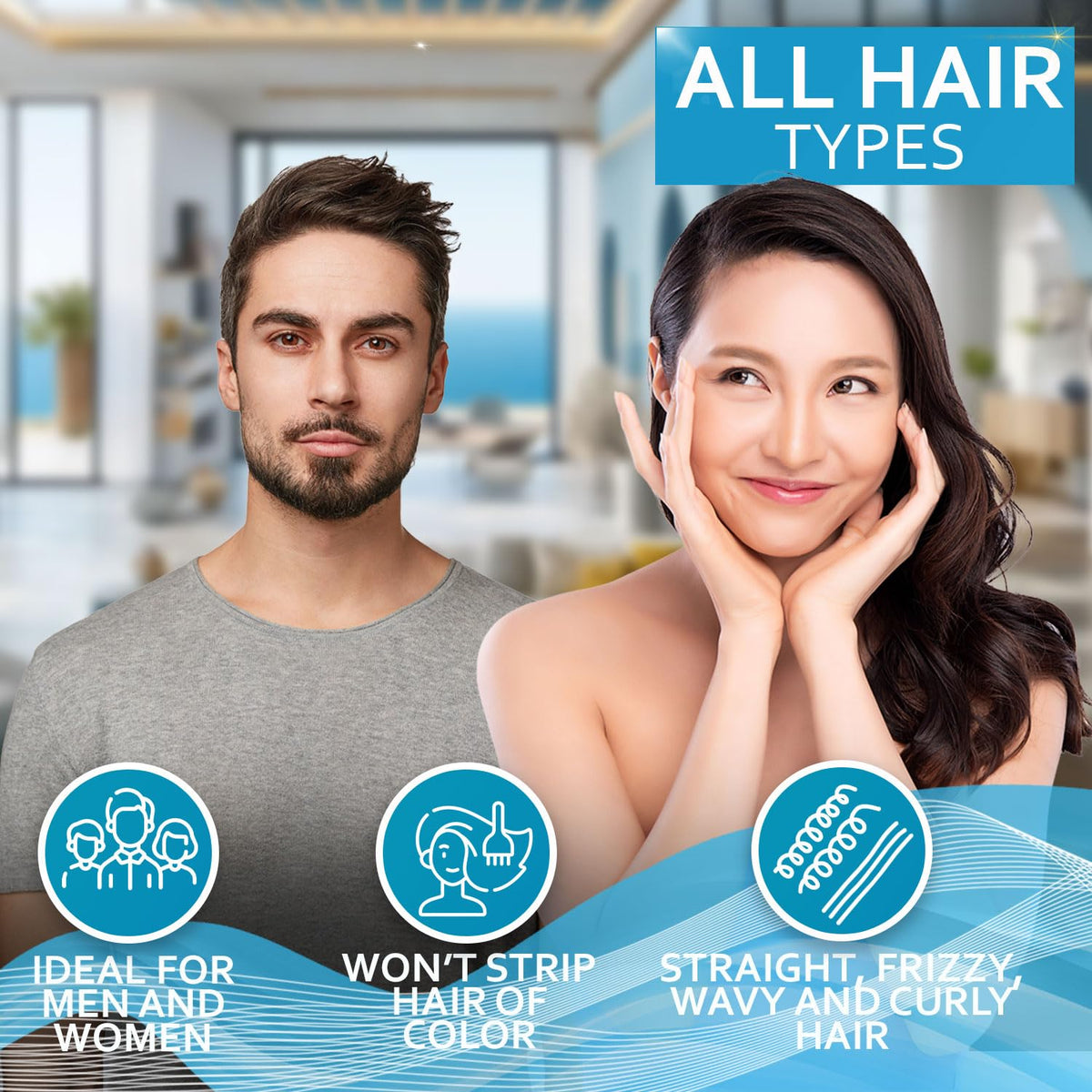 Biotin Heat Protection Hair Spray with Moroccan Argan Oil - Thermal Resistant Styling Products for