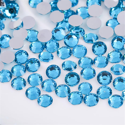 1000 Pieces SS20 5mm Flatback Rhinestones Clear Glass Round Gems Crystals for Nail Art DIY Crafts