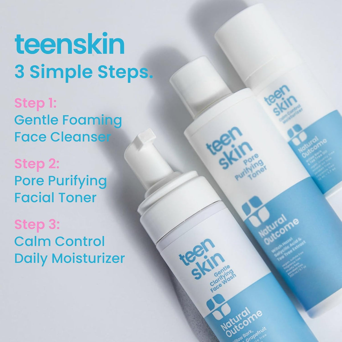 Acne Clarifying Face Toner for Teens by Natural Outcome Skin Care - Salicylic Acid Facial