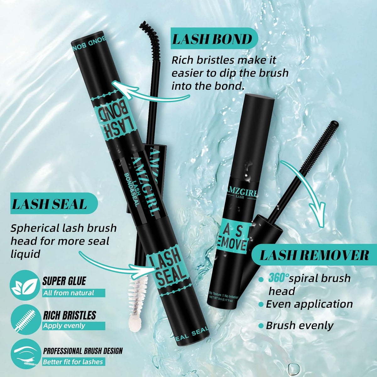 Lash Extension Kit 320Pcs,DIY Individual Lashes Clusters Kit,Lash Bond And Seal,Lash Remover For