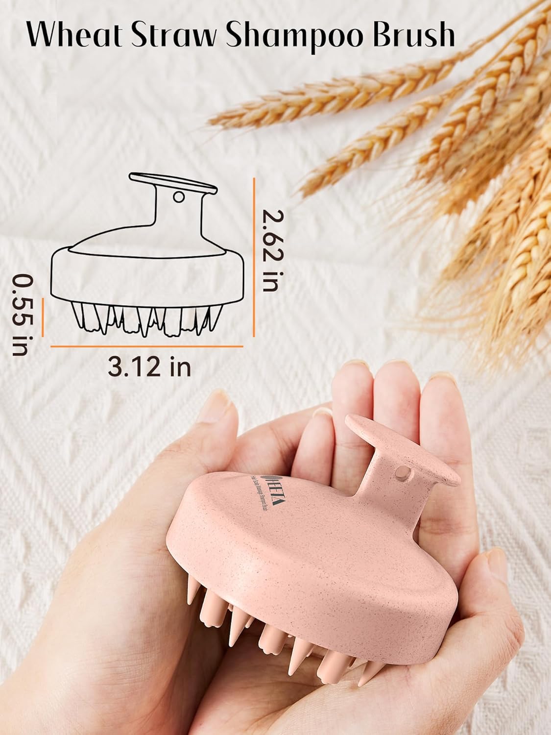 HEETA Hair Scalp Massager for Hair Growth, Shampoo Brush, Scalp Scrubber Exfoliator with Soft
