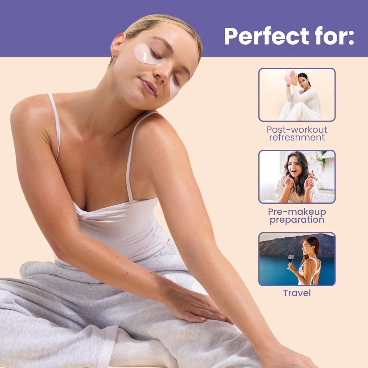 Patchology Skin Remedy Soothing Eye Gels – Ultra-Soft Hydrogel Undereye Masks with Ectoin