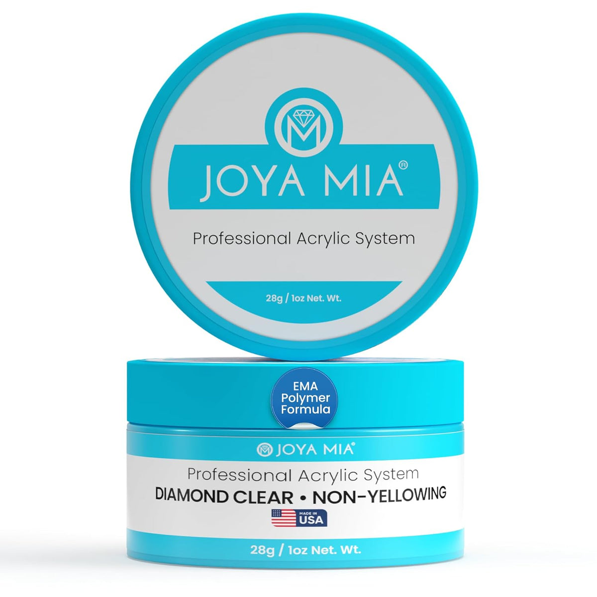 Joya Mia Acrylic Powder for Nails, MMA-Free, Super Adhesion Professional Powder for Flawless &