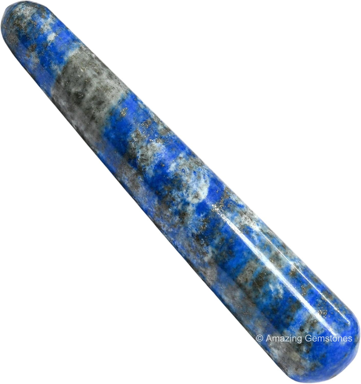 Amazing Gemstone Lapis Lazuli Crystal Wand Massage Stick - Pelvic Wand Gua Sha for Adults