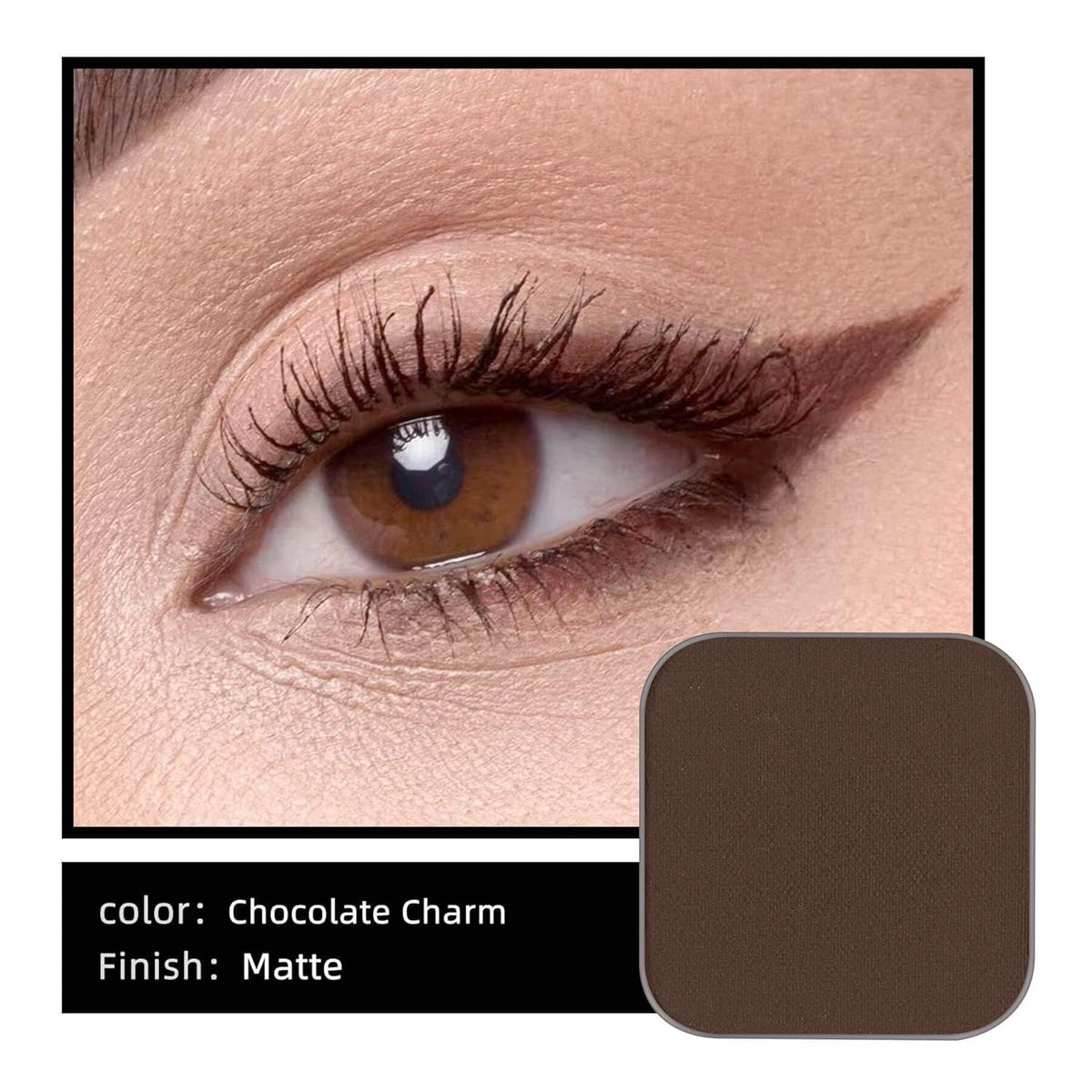 Magnetic Single Matte Eyeshadow with Metal Pan, powder eyeliner smokey eye dark shadow palette