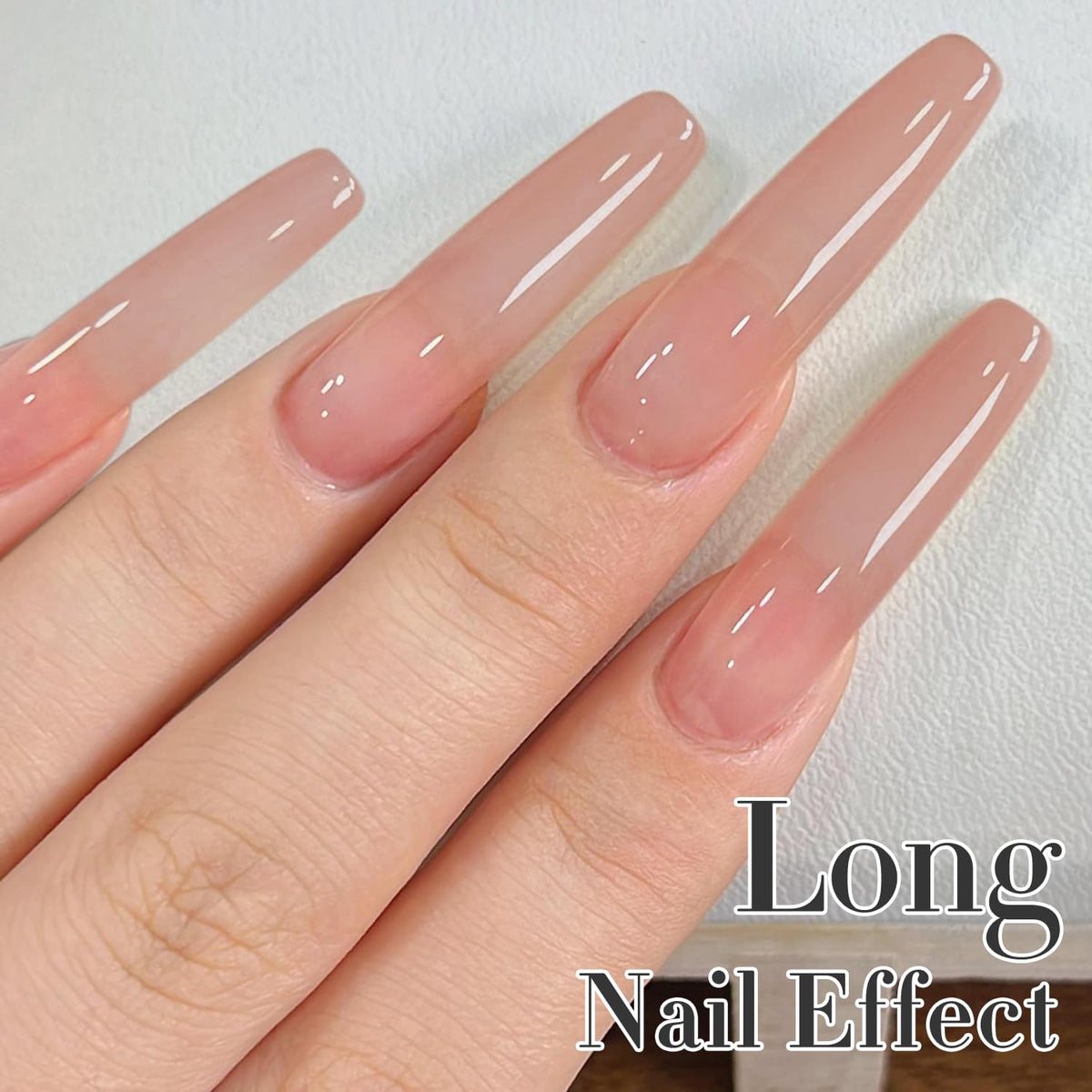 Double Rhythm 0.5Oz Translucent Gel Polish Sheer Neutral Natural Light Milky Same Color Same Bottle