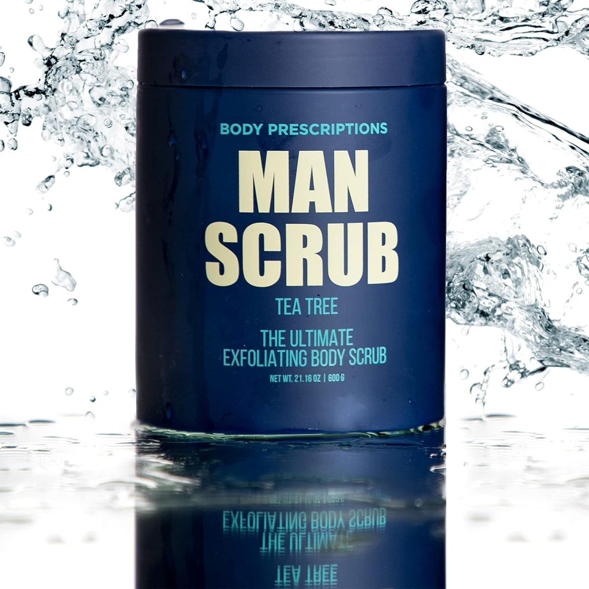Body Prescriptions Men’s Exfoliating Body Scrub – Ultimate Skin Cleansing Wash in Jar with