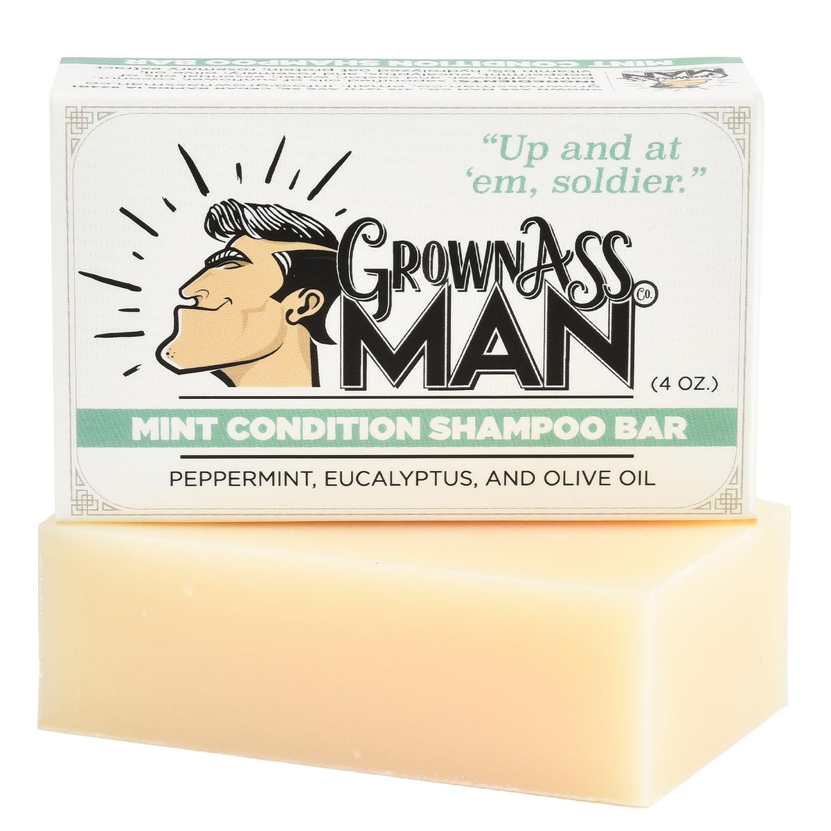 Solid Shampoo Bar Rich Lather 3 in 1: Hair, Beard & Body Wash - Plastic Free & Eco-Friendly
