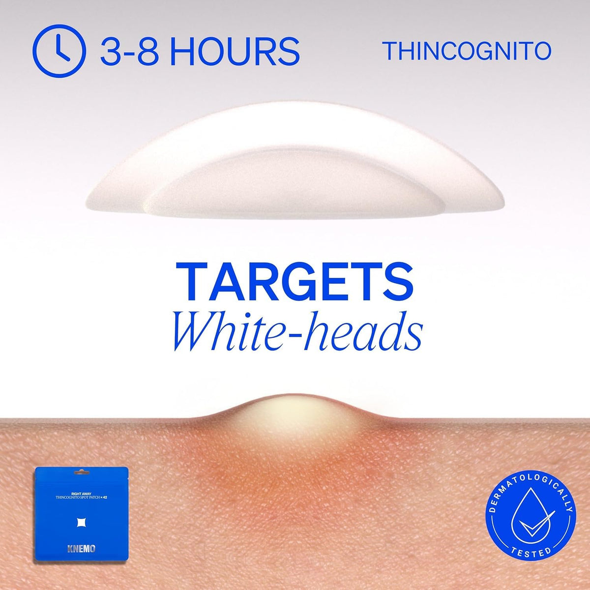Right Away Thincognito Invisible Spot Patch - Absorbing Hydrocolloid Pimple Patch for Face