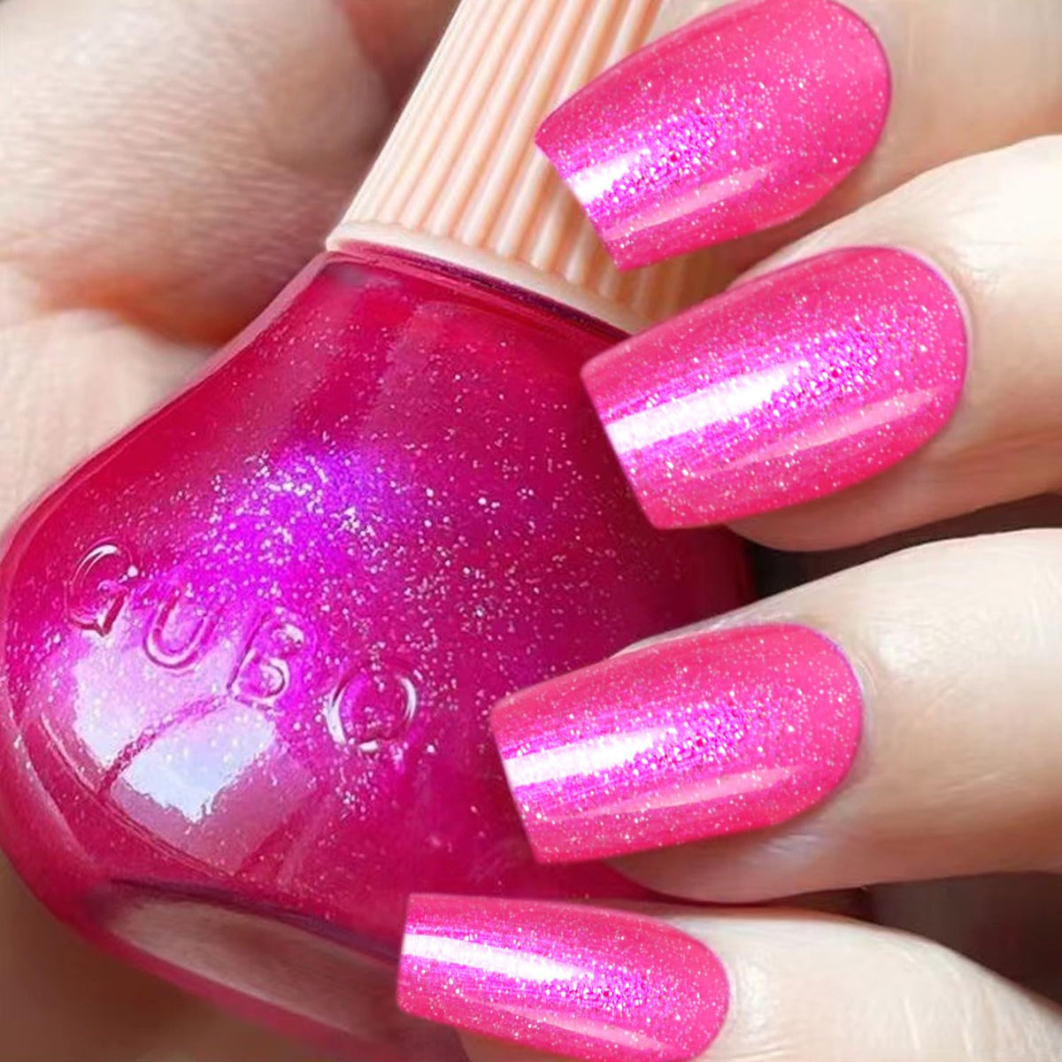 Major Dijit Quick Dry Nail Polish Pearl Magenta Pink Summer Nail Lacquer for Nail Art Regular Nail