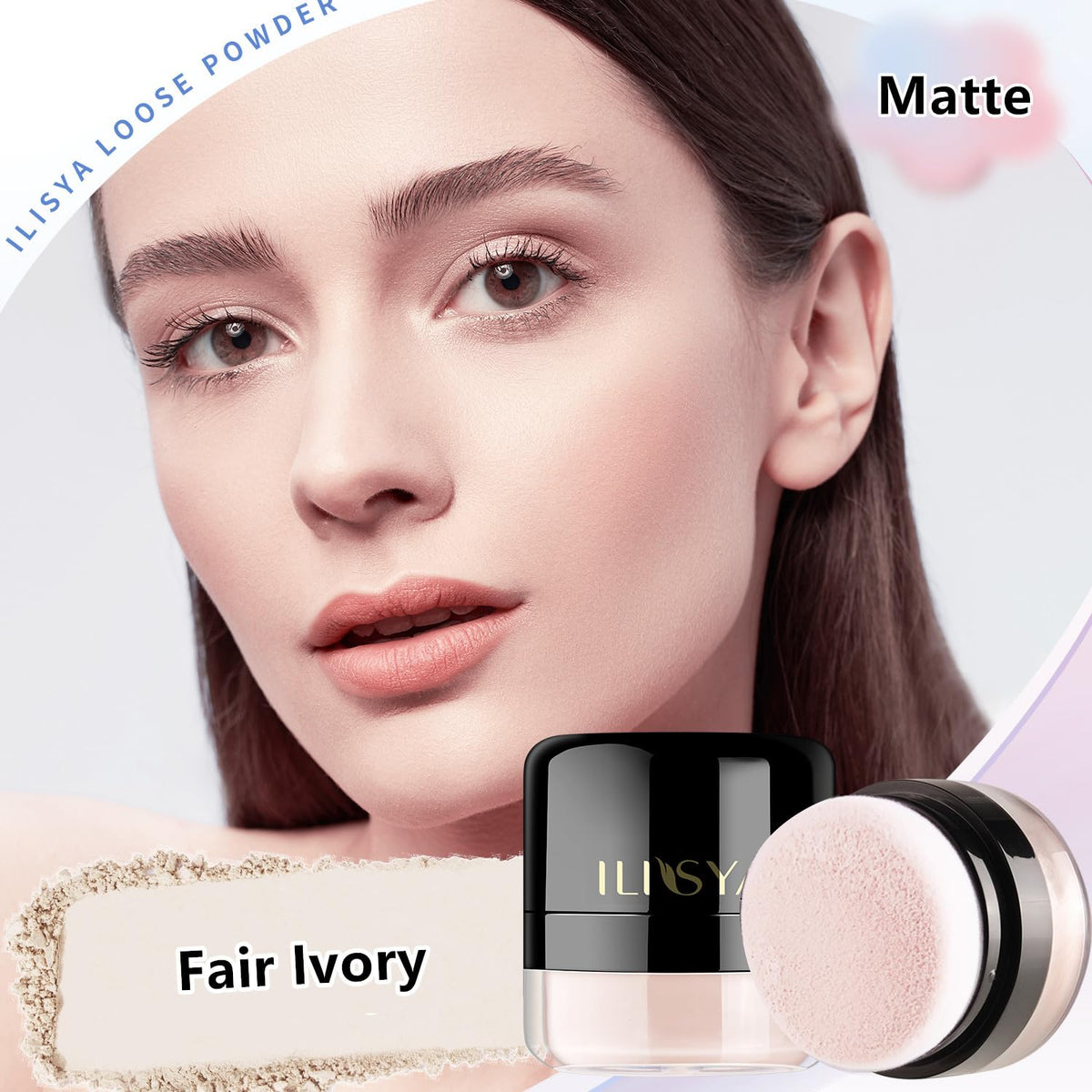 Setting Powder Lightweight Loose Powder Finishing Powder Long-Lasting Face Powder Waterproof with