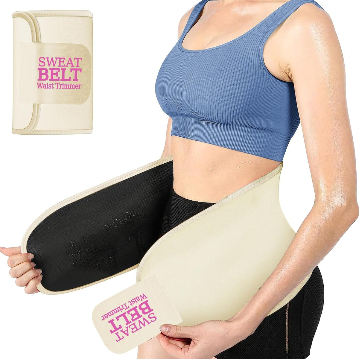 ZPP Waist Trainer for Women and Men, Neoprene Sweat Band Waist Trimmer Belt Slimming Stomach Wrap