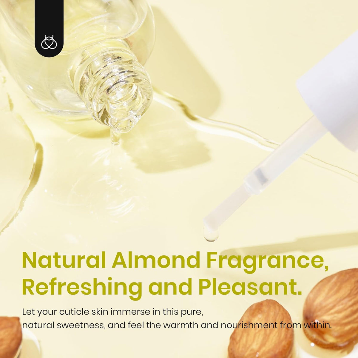 Beetles Cuticle Oil for Nail 15ml Almond Fragrance Care with Jojoba Oil & Vitamin E Nail Growth and