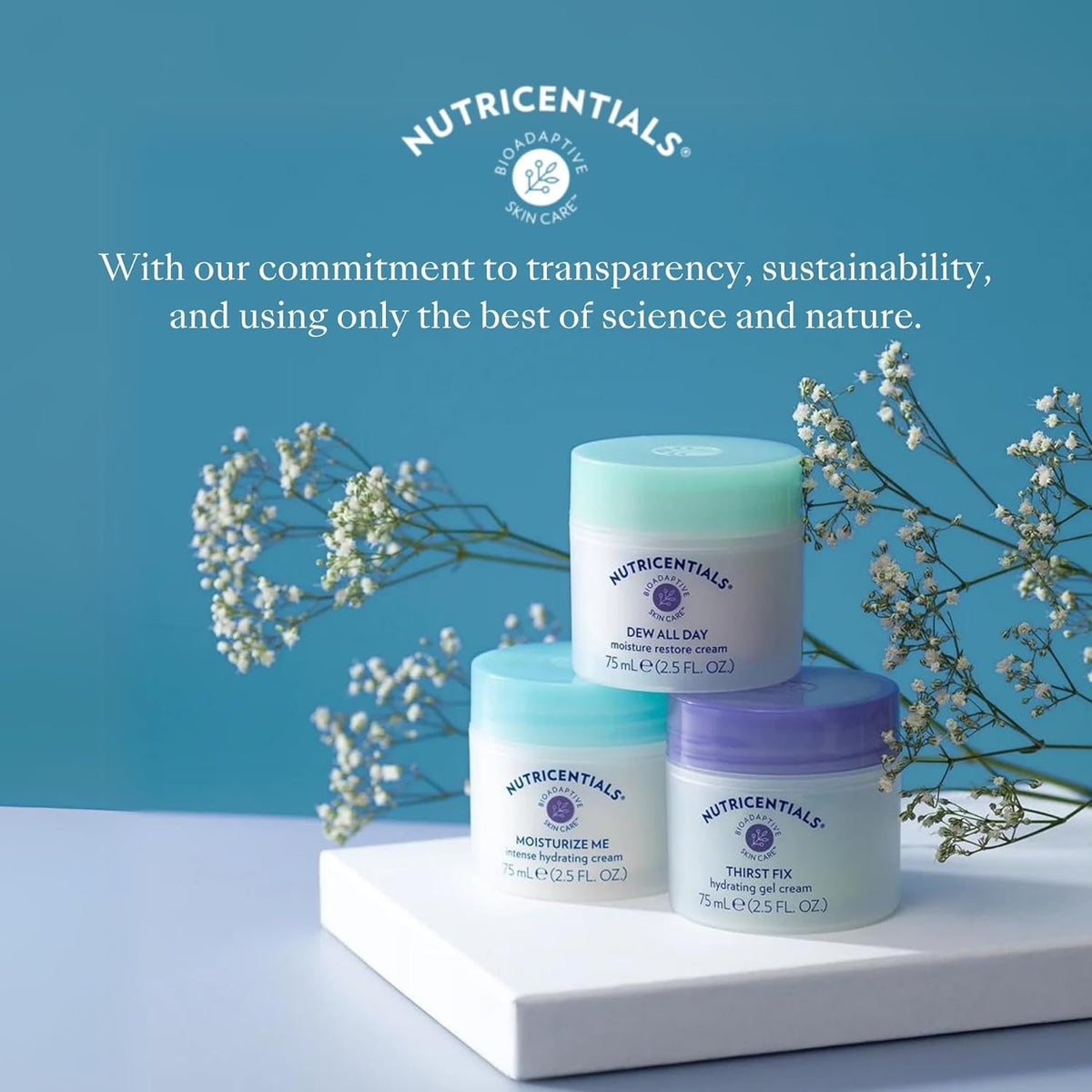 Nu Skin Moisturize Me Intense Hydrate Cream 2.5 fl oz - Nighttime Restoration with Bioadaptive