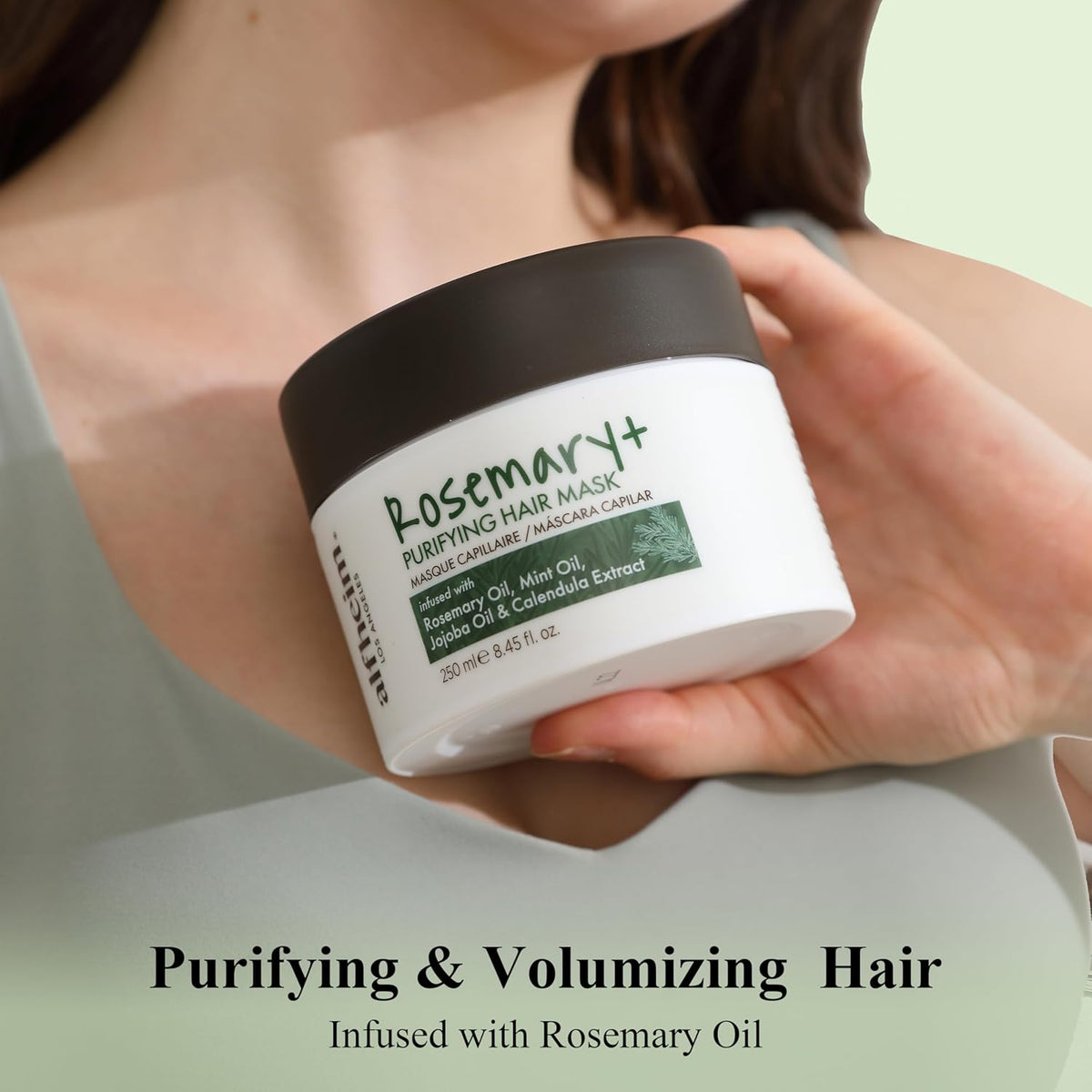 ALFHEIM Rosemary+ Purifying Hair Mask | Deep Moisturizing & Scalp Balancing Treatment | Infused