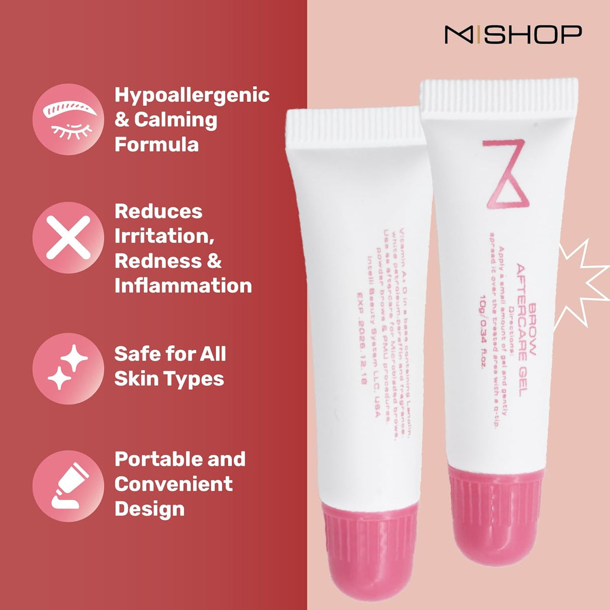 M - PACK OF 25 Brow Eyebrows Aftercare Gel Ointment For Microblading, Brows & Permanent Make Up