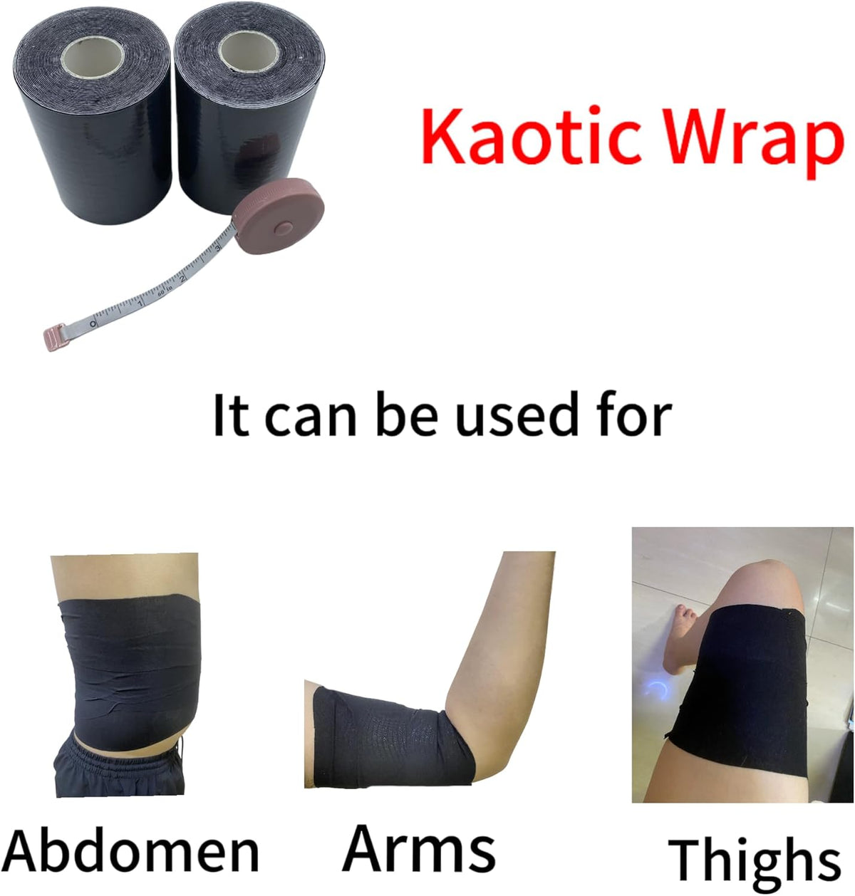 Body Stomach Compression Tape- Extra Wide Kaotic Magic Tape for Workout& Sweater Enhancer& Skin