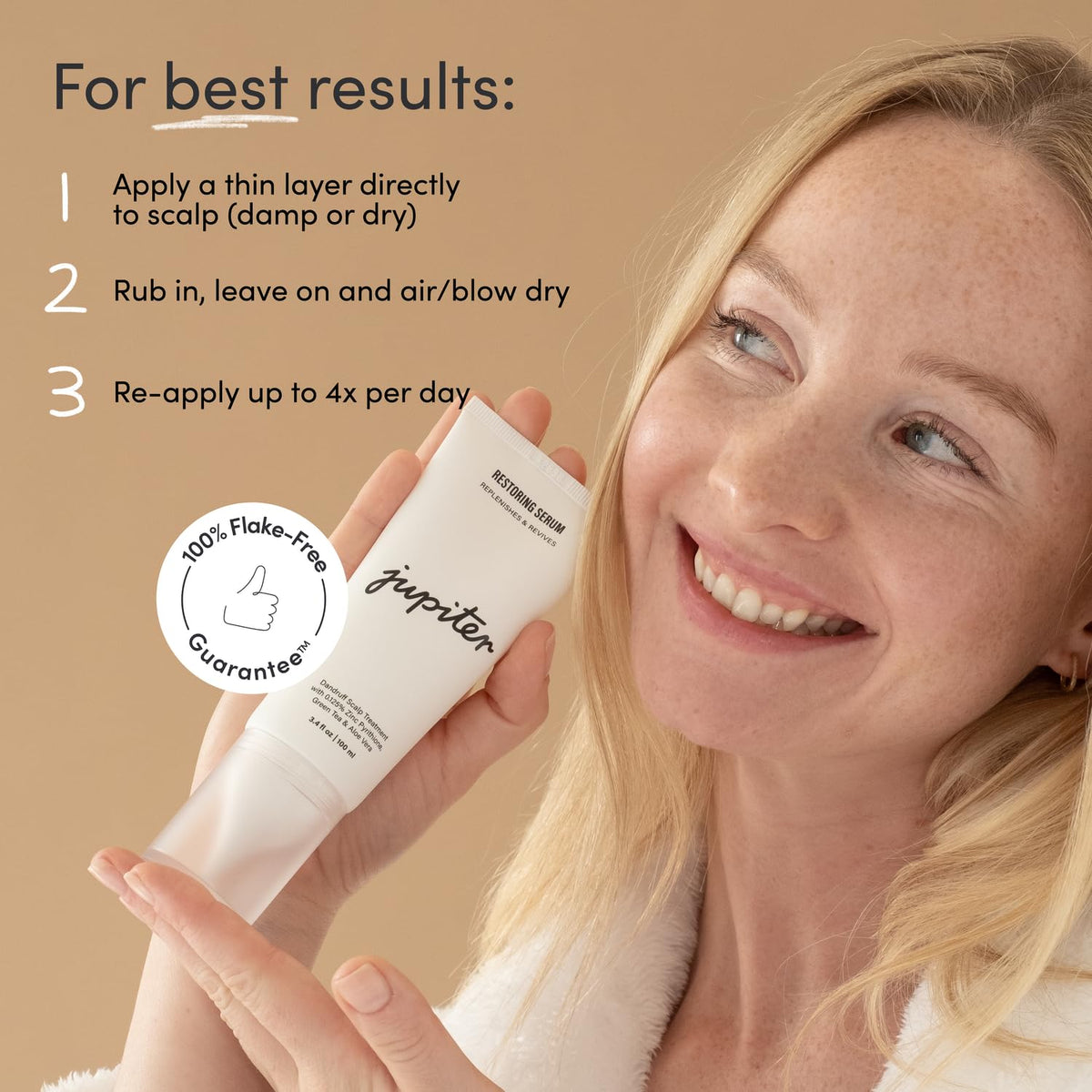 Jupiter Restoring Scalp Serum - Soothing Anti-Dandruff Serum for Men & Women for Flaky, Oily, & Dry