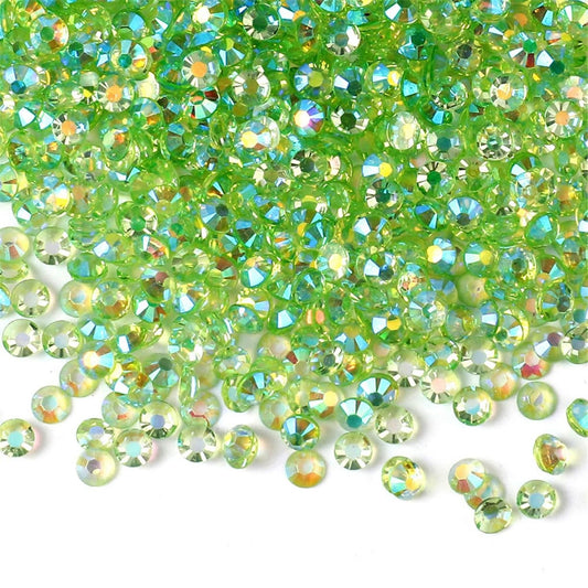 1000 Pieces SS20 5mm Flatback Rhinestones AB Clear Round Gems Crystals for Nail Art DIY Crafts