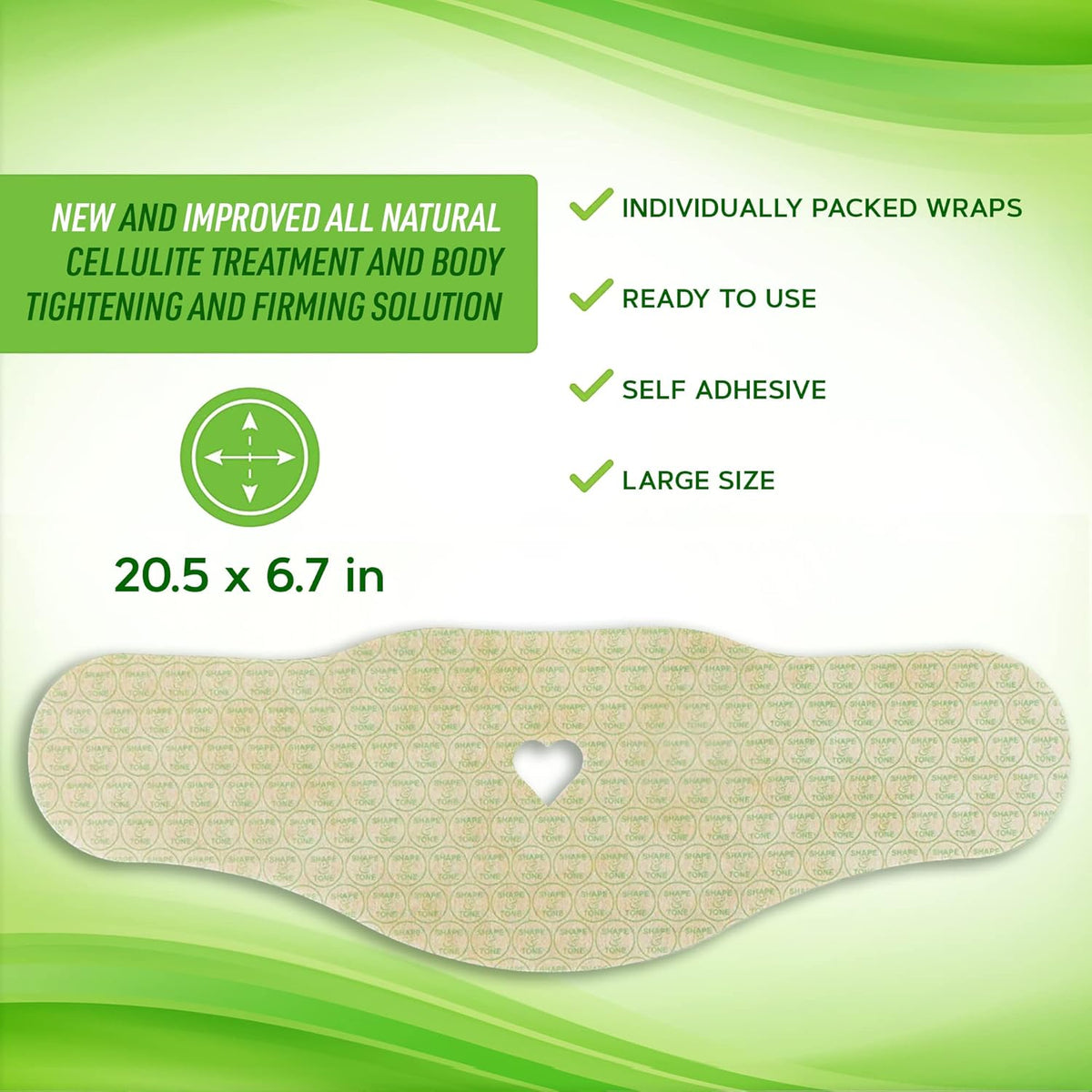 Toning Firming Body Sculpting Wrap for Definition – All Natural Anti Cellulite Wrap – Sculpting