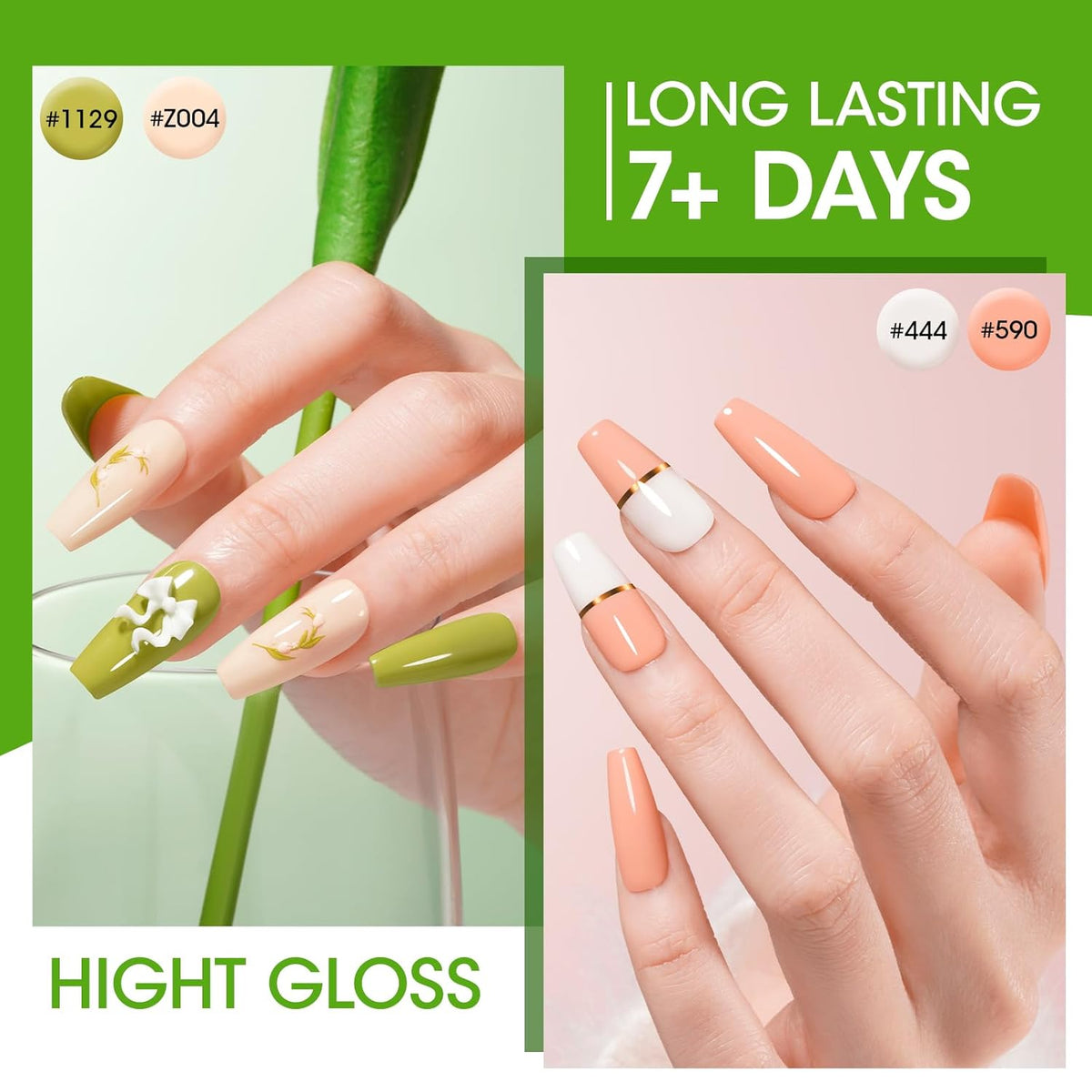 GELLEN Spring Summer Regular Nail Polish Non Gel, Fast Air Drying Traditional Nail Polish No UV