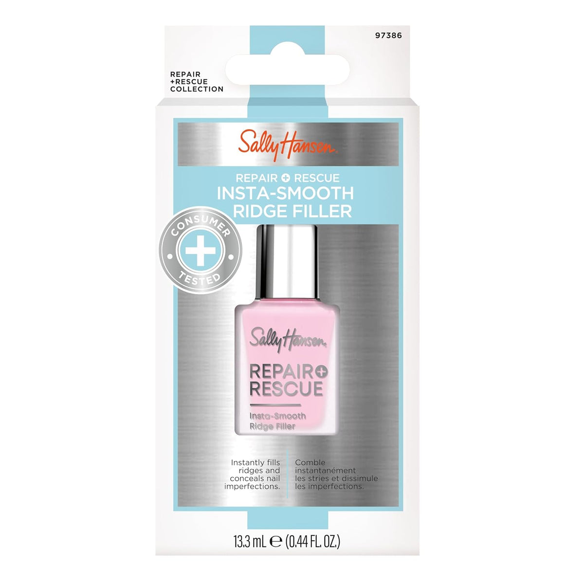 Sally Hansen® Repair + Rescue, Insta-Smooth Ridge Filler, Contains Hyaluronic Acid, Conceals Nail