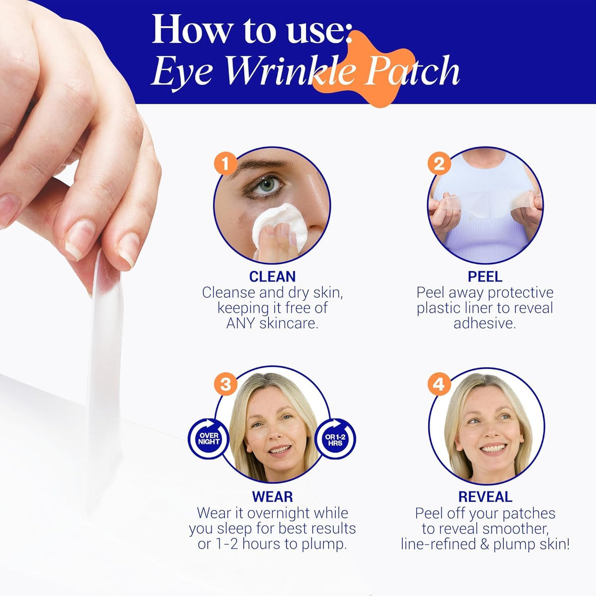 Wrinkles Schminkles Under Eye Wrinkle Starter Pack - Set of Reusable Under Eye Wrinkle Patches (3