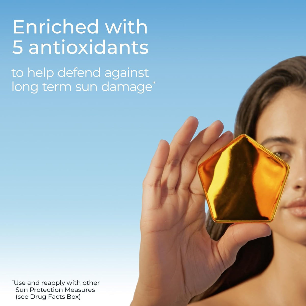 Eucerin Sun Tinted Age Defense Face Sunscreen Lotion SPF 50 with Hyaluronic Acid, Tinted Sunscreen