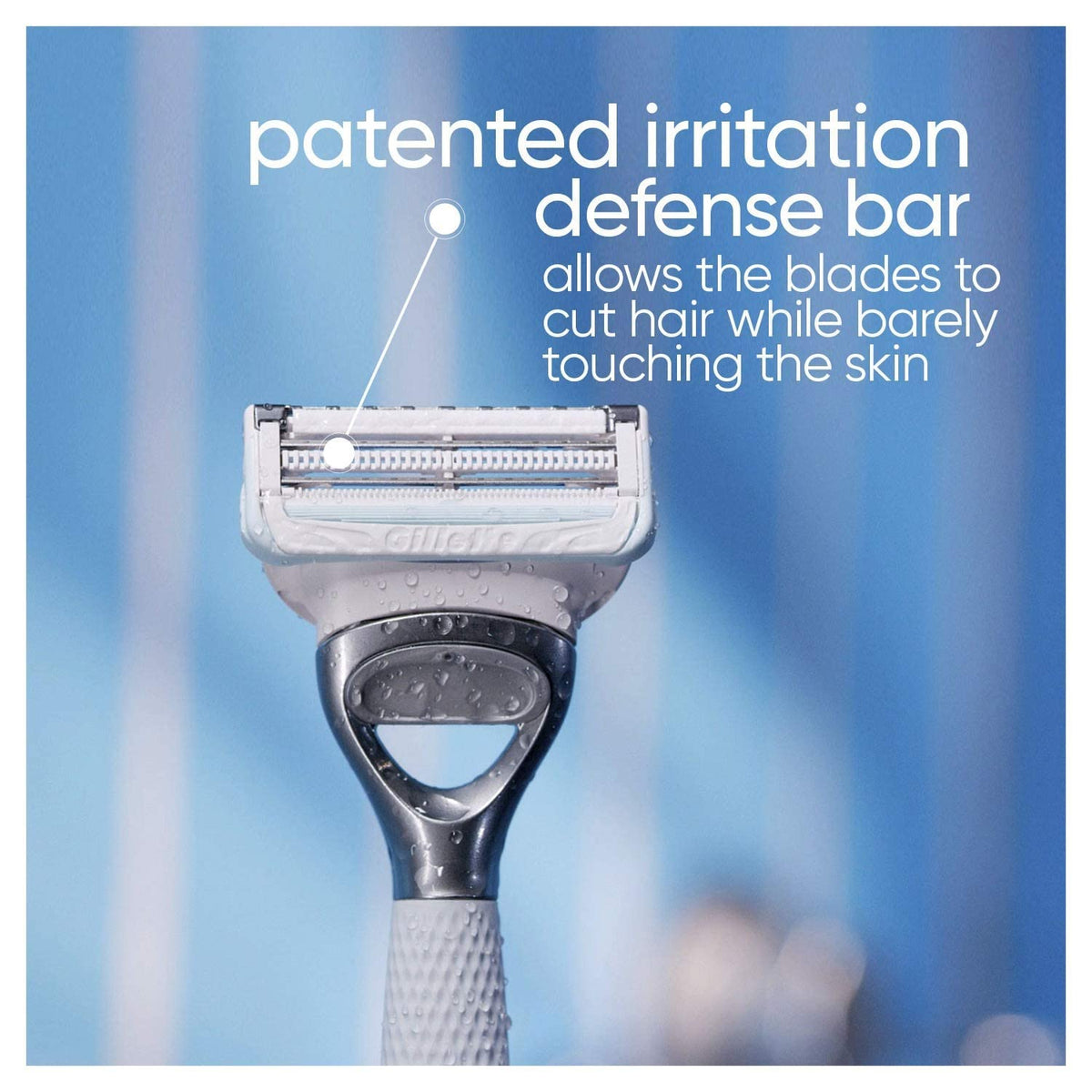 Gillette Venus for Pubic Hair and Skin, 1 Razor Handle + 2 Blade Refills, 2-in-1 Cleanser + Shave