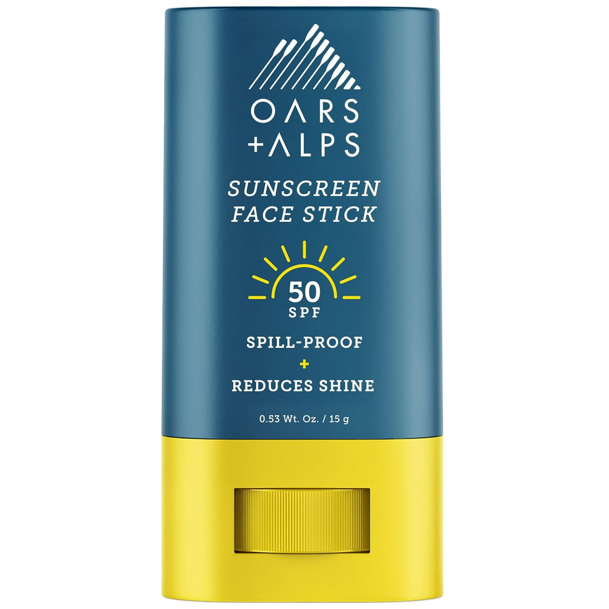 Oars + Alps Matte Face Sunscreen Stick, SPF 50 Travel Sunscreen Roll On for Face & Body, Fragrance
