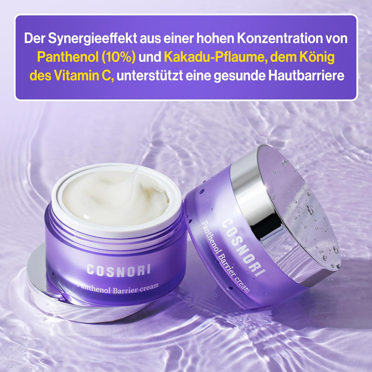 COSNORI Panthenol Barrier Cream - Strengthening Skin Barrier Face Moisturizer - with Panthenol and