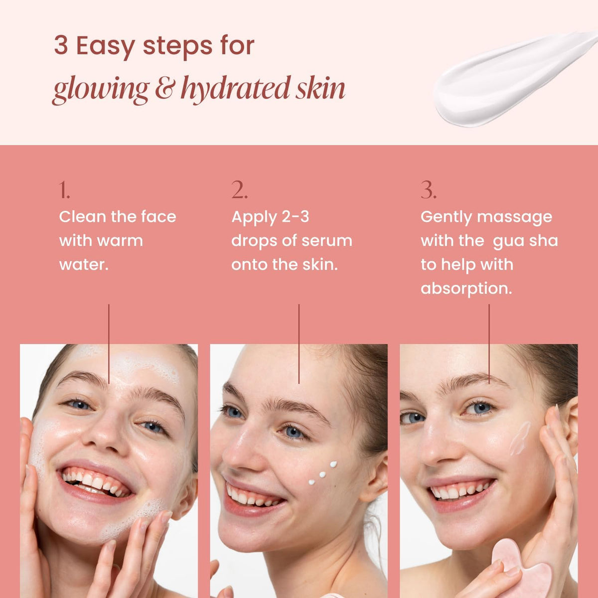 PLANTIFIQUE Massage Ritual Set: Premium Certified Jade Gua Sha + Jojoba Oil & AHA Serum Skin Care