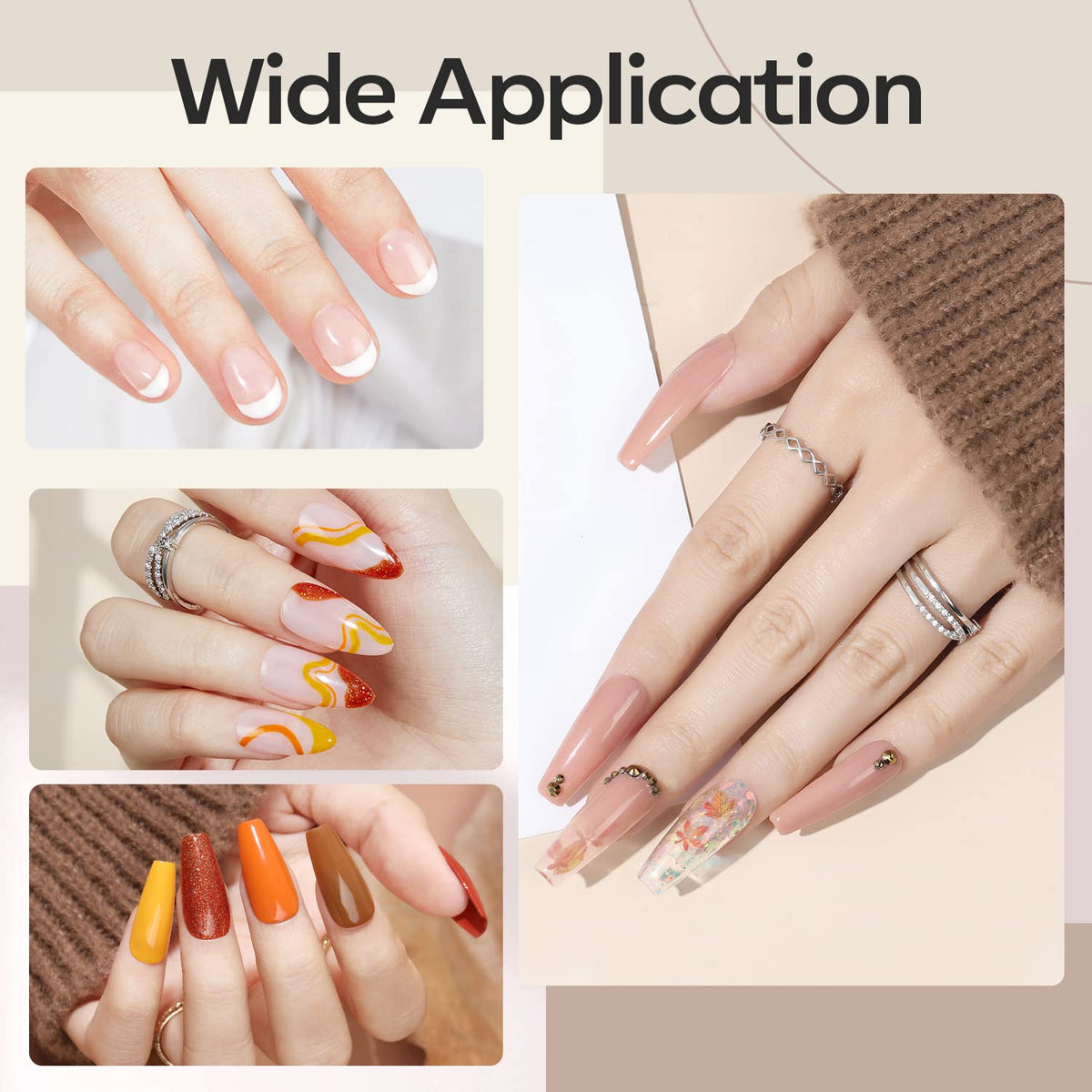 modelones Builder Nail Gel, 7-in-One Clear Builder for Nails, LED Lamp Cured Color Rubber Base Gel