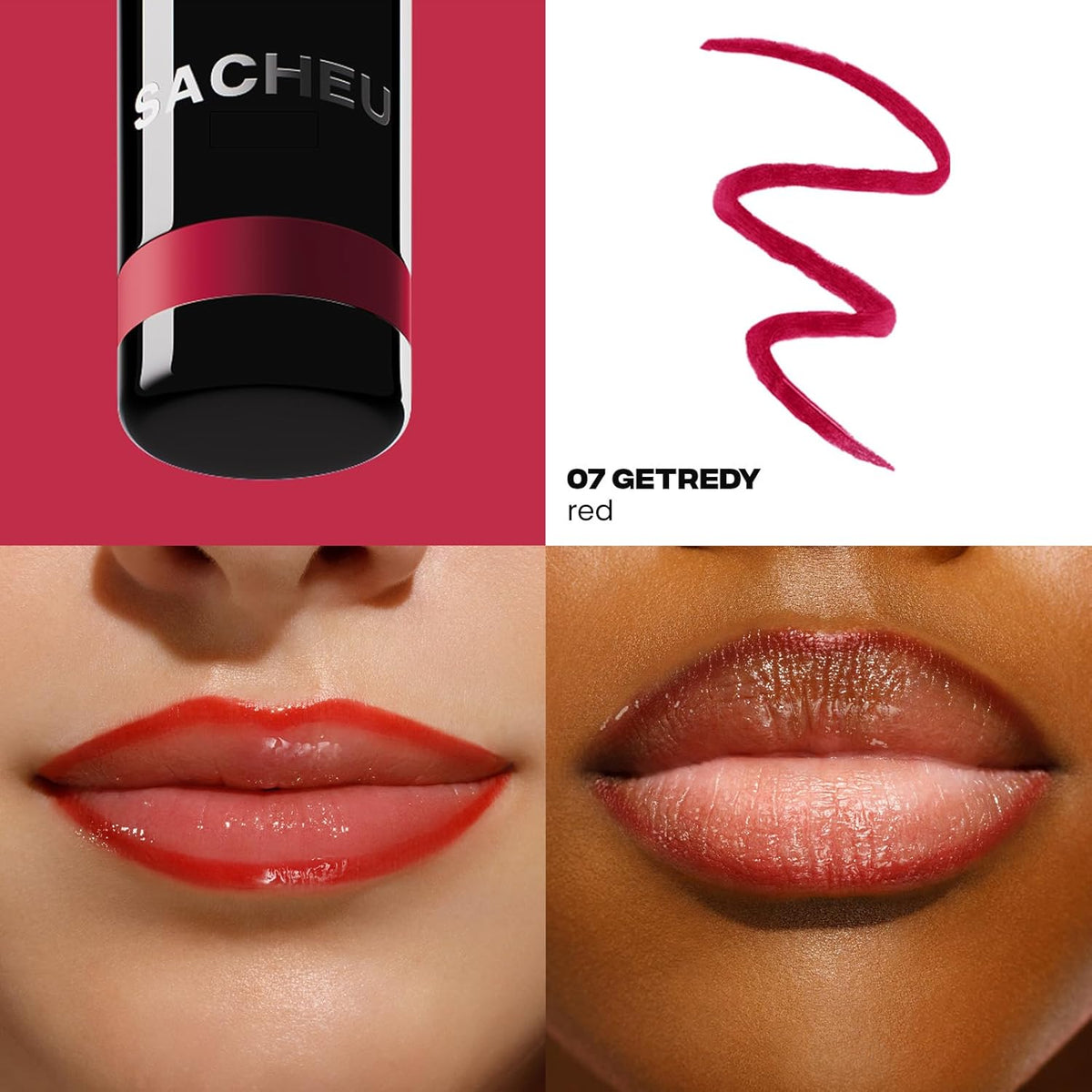 Sacheu Lip Liner STAY-N Peel Off Lip Stain — Long Lasting Matte Lip Tattoo Transfer Proof Lipstain