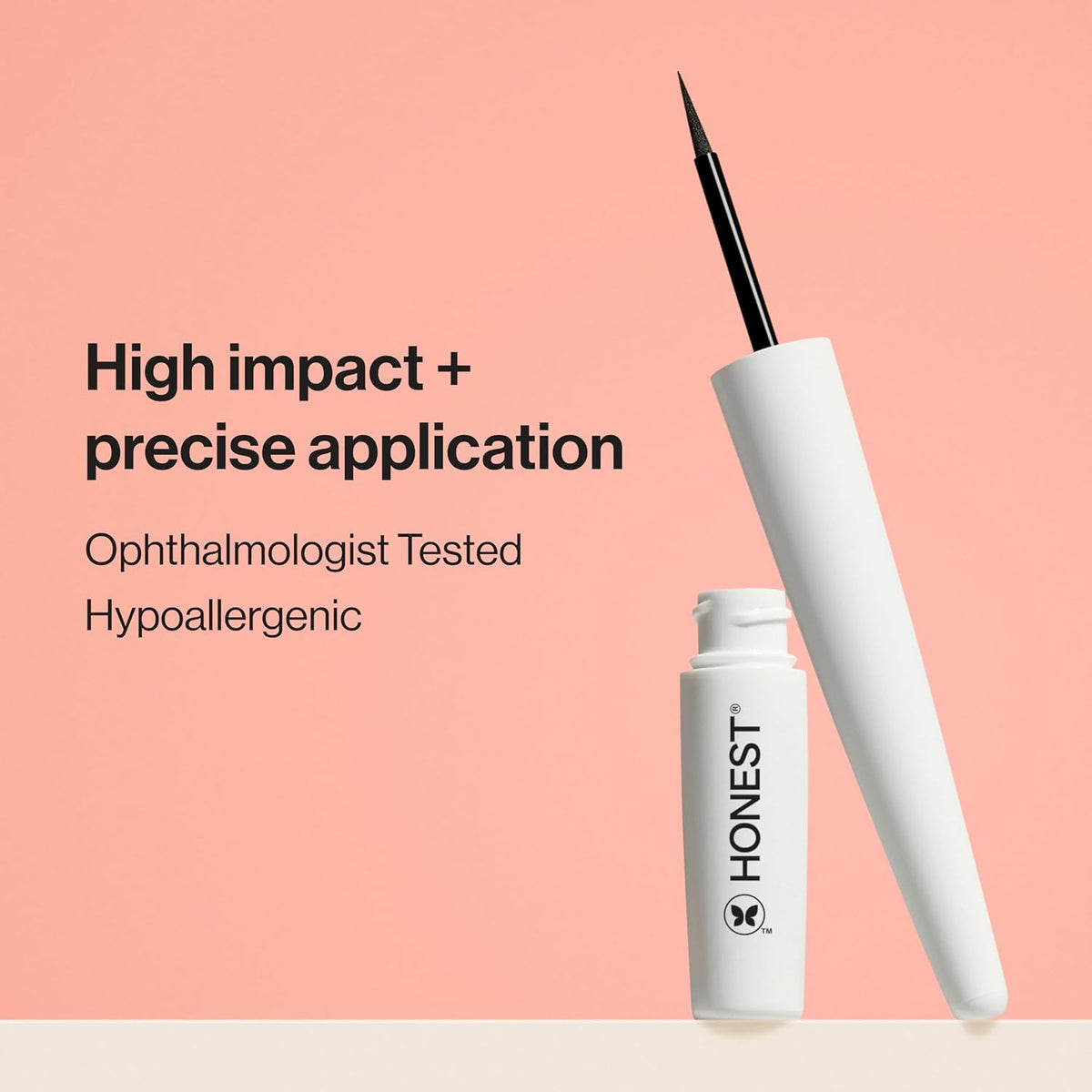 Honest Beauty Longlasting Liquid Eyeliner | Smudge + Flake Proof, Precise Application |