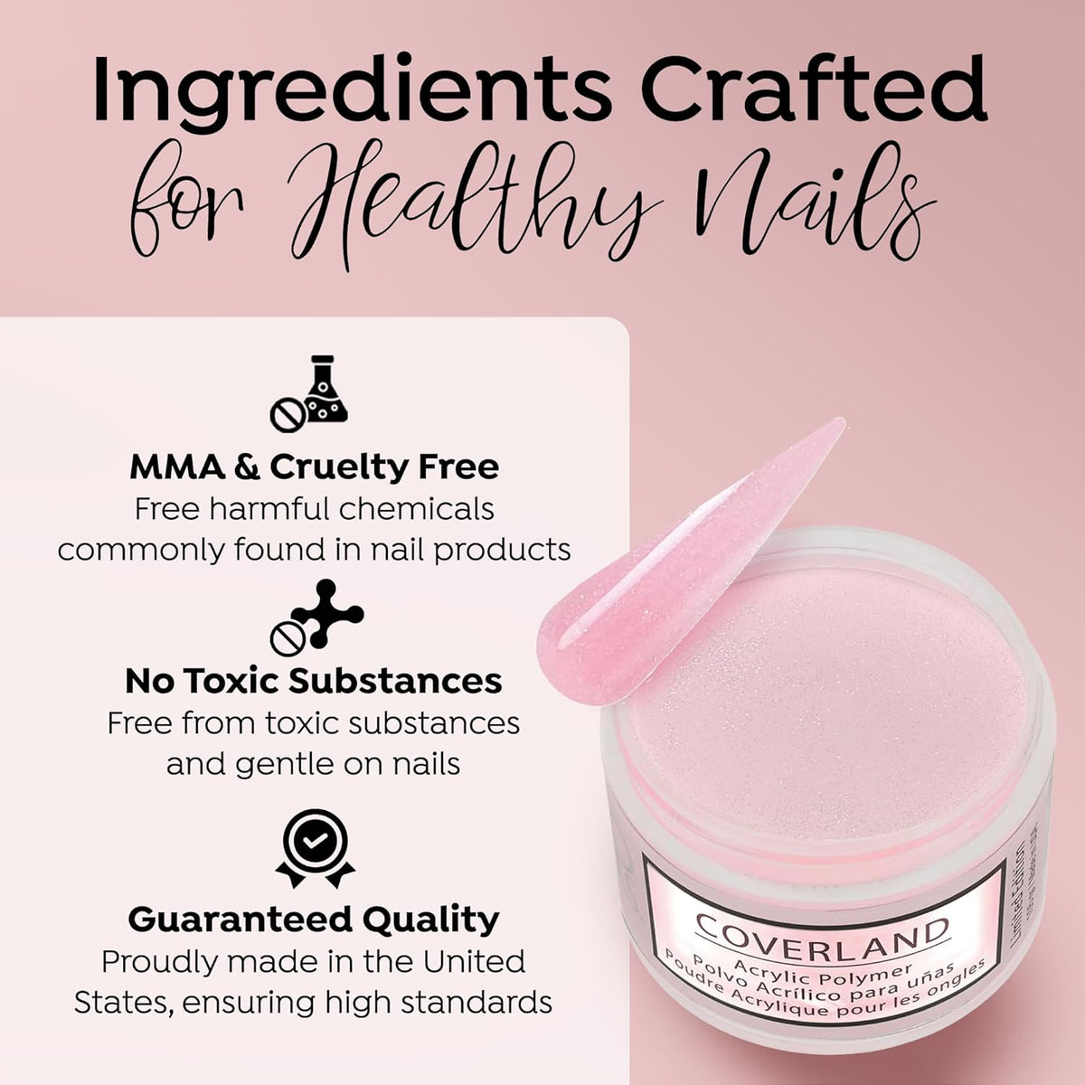 TONES Coverland Acrylic Powder | Her Majesty | 3.5Oz | Limited Edition | Professional Nail