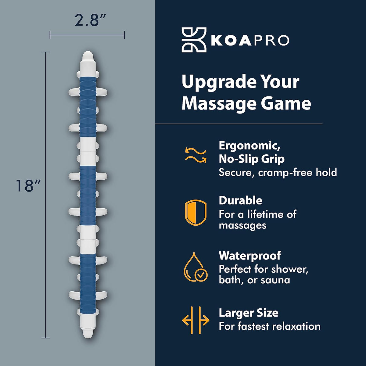 KOAPRO Facia Blaster Tool for Cellulite - Full Body Back and Neck Massager for Pain Relief, Deep