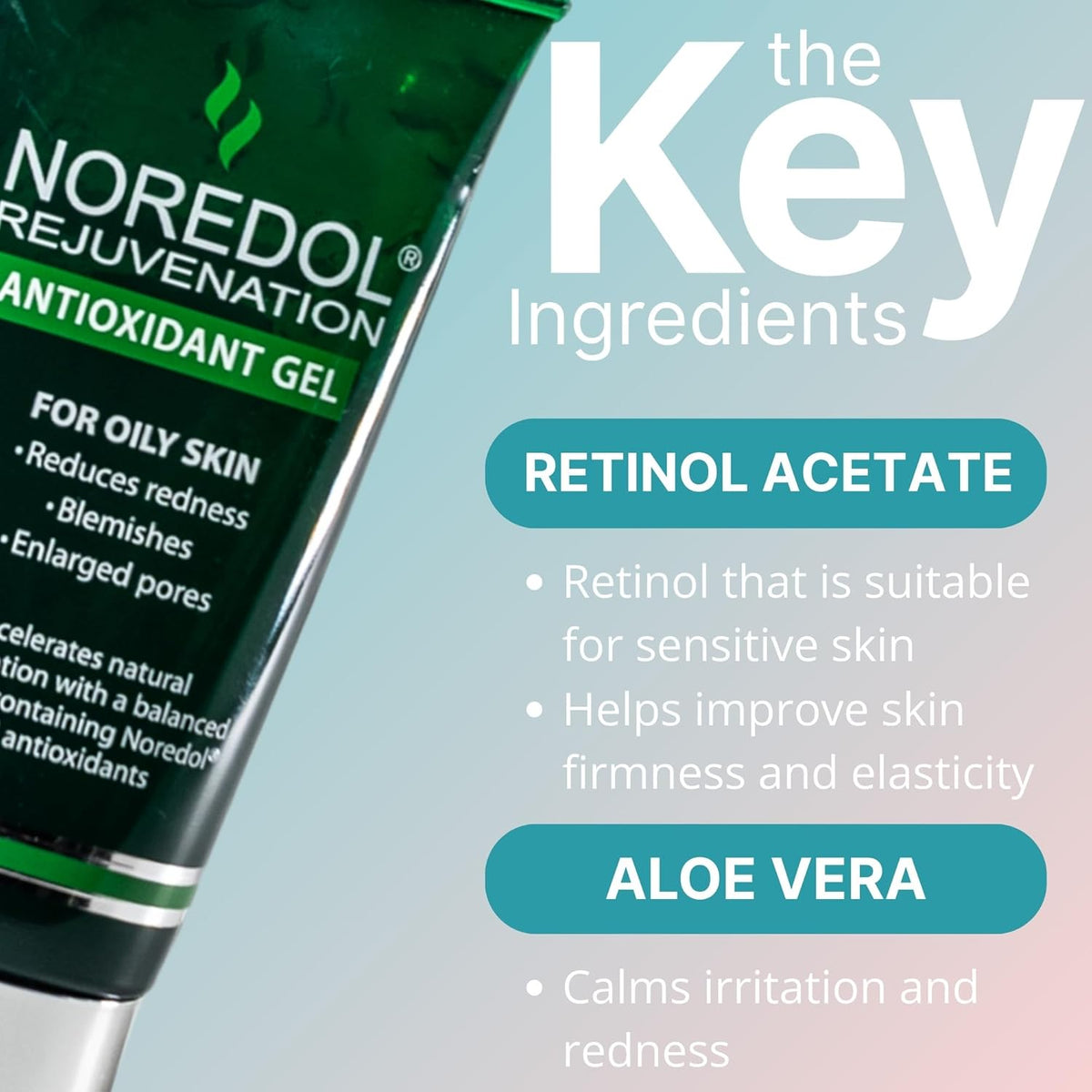 Rejuvenation Antioxidant Gel – Hydrating Gel Face Moisturizer for Women, Men, Clear, Non-Greasy