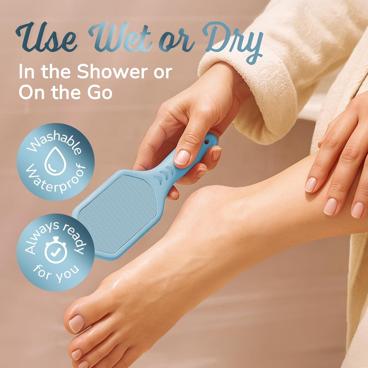 Silicone Foot Callus Remover - Nano Glass Foot File for Dead Skin and Cracked Heels - Callus