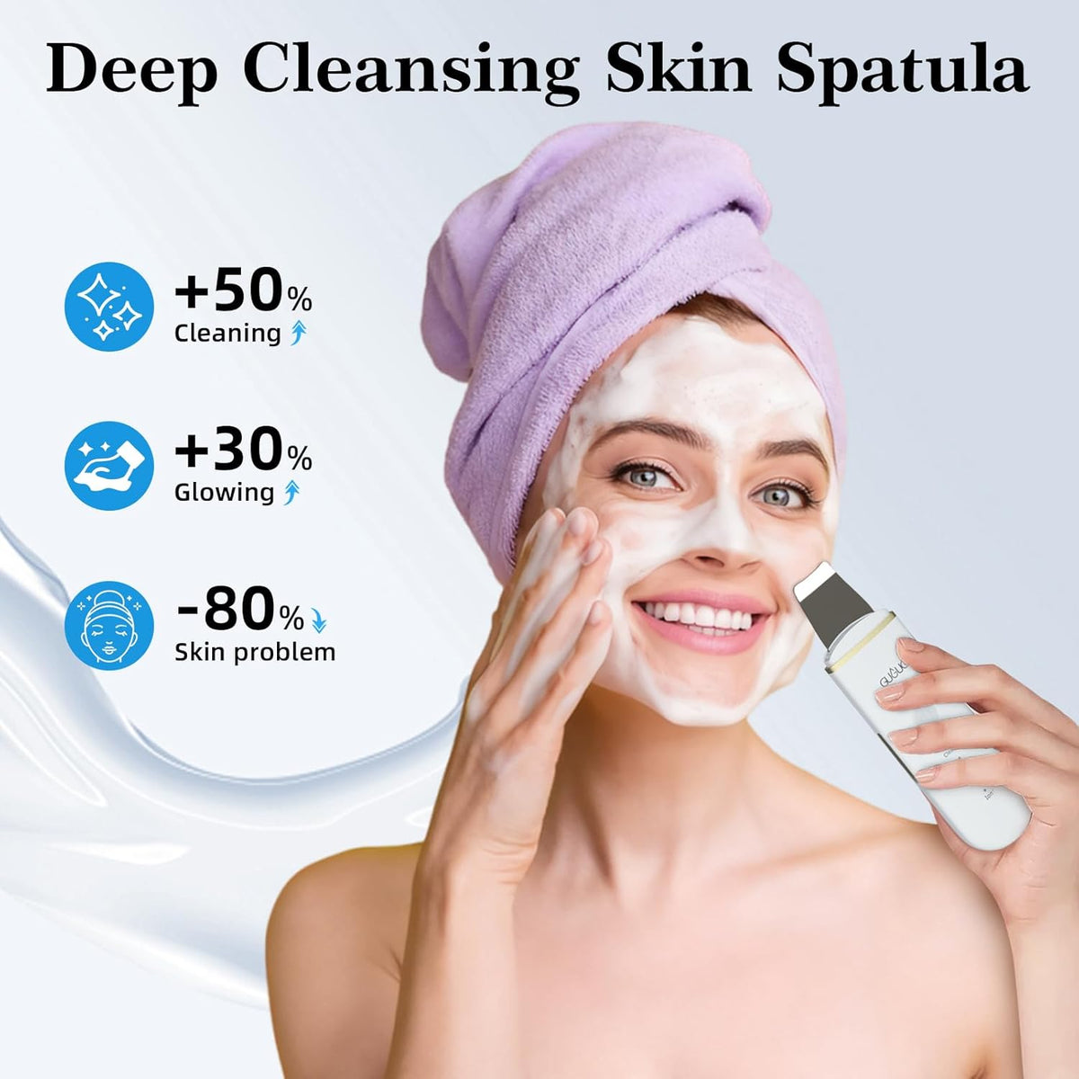 GUGUG Skin Scrubber Face Spatula Skin Spatula Pore Cleaner Blackhead Remover Tools for Facial Deep