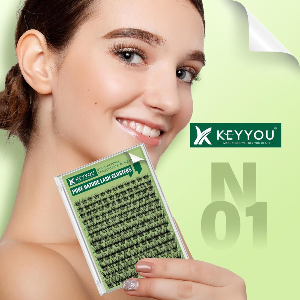 Natural Lash Clusters Wispy Eyelash Clusters 144 pcs Cluster Eyelash Extensions D Curl Individual