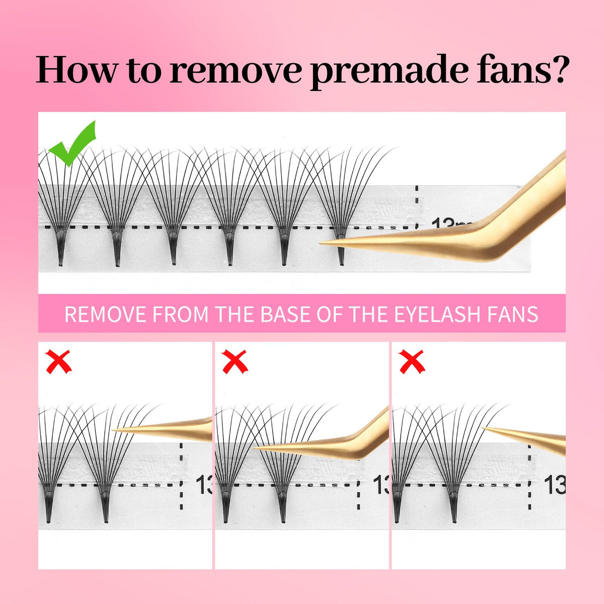 Premade Fans Eyelash Extensions 10D Volume Lash Extensions 0.07 Thickness Eyelash Extension D Curl