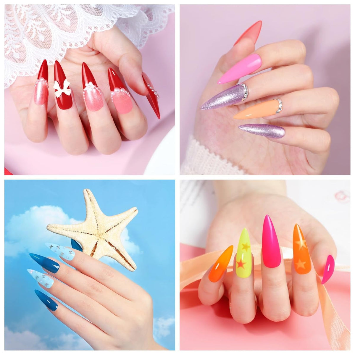 COSCELIA 66pcs Gel Nail Polish Kit with U V light and Drill Starter Kit 35 Colors Fall Gel Polish