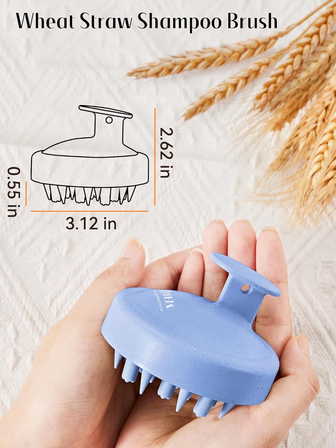HEETA Hair Scalp Massager for Hair Growth, Shampoo Brush, Scalp Scrubber Exfoliator with Soft