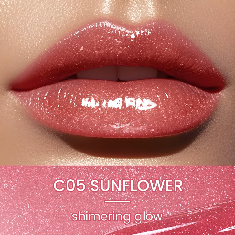 CATKIN Glossy Lip Balm Ultra Hydating Glow Lip Tinted Jelly Plump Melting Balm Shea Butter Repair