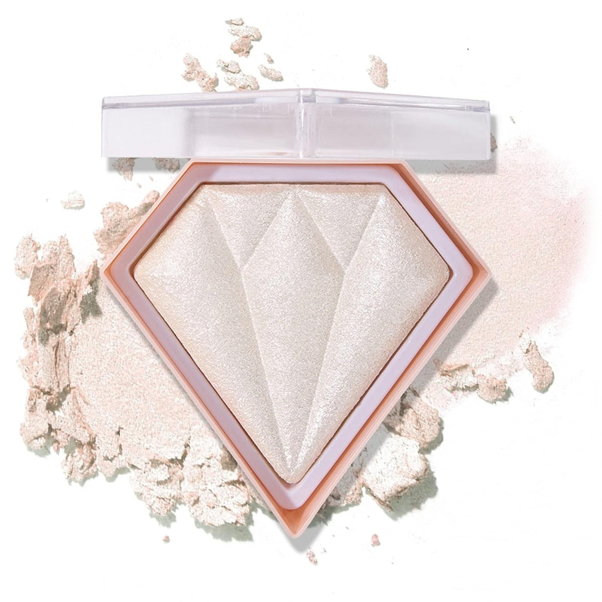 Face White Highlighter Makeup Palette Shimmer Contour Powder Waterproof Long-Lasting, Brightens