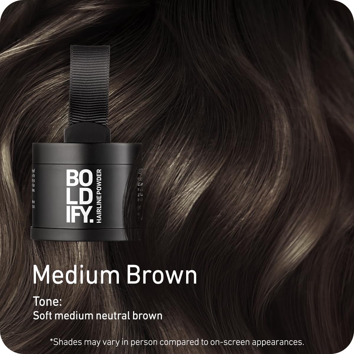 BOLDIFY Hairline Powder - Root Touch Up Hair Color for Gray Coverage - Bald Spot Concealing Hair