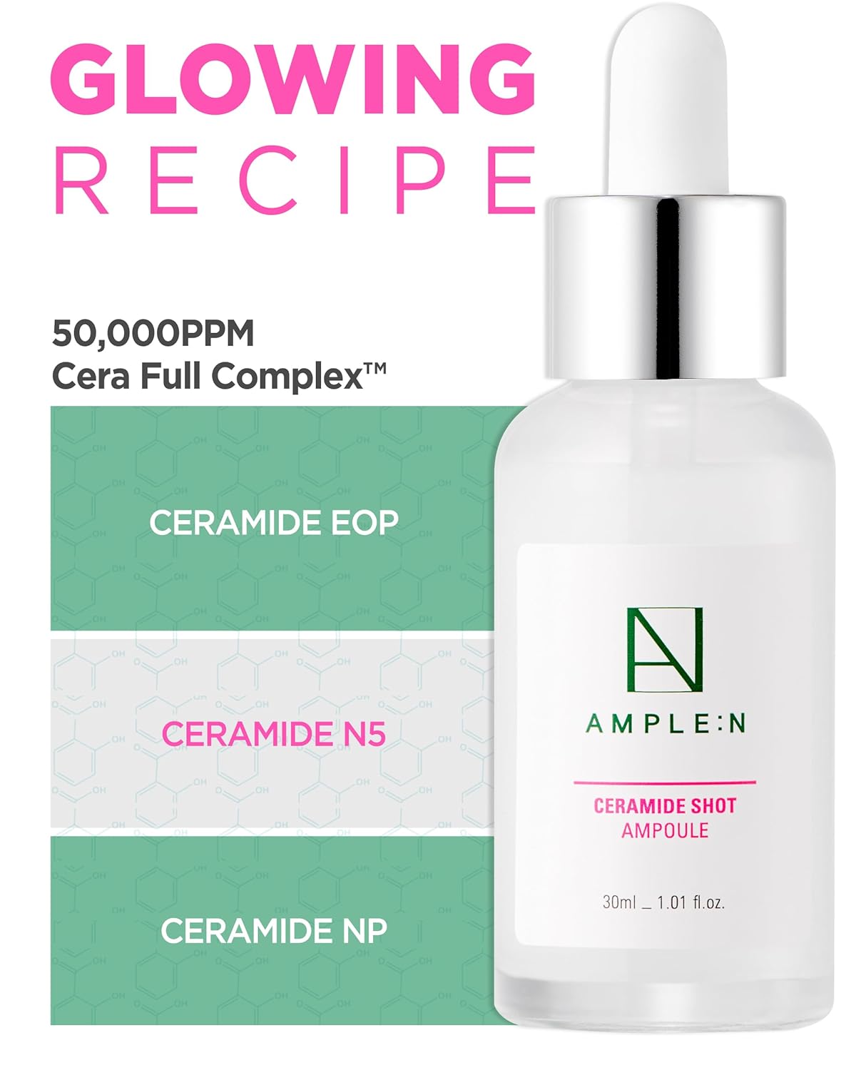 AMPLE:N Ceramide Shot Ampoule – Anti Aging and Hydrating Serum with Ceramide for Deep