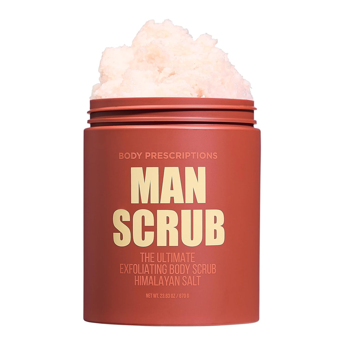 Body Prescriptions Men’s Exfoliating Body Scrub – Ultimate Skin Cleansing Wash in Jar with
